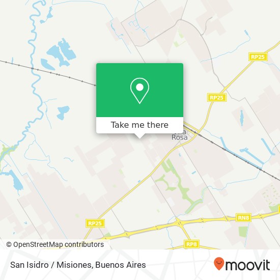 San Isidro / Misiones map