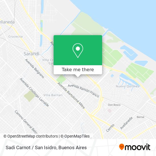 Sadi Carnot / San Isidro map