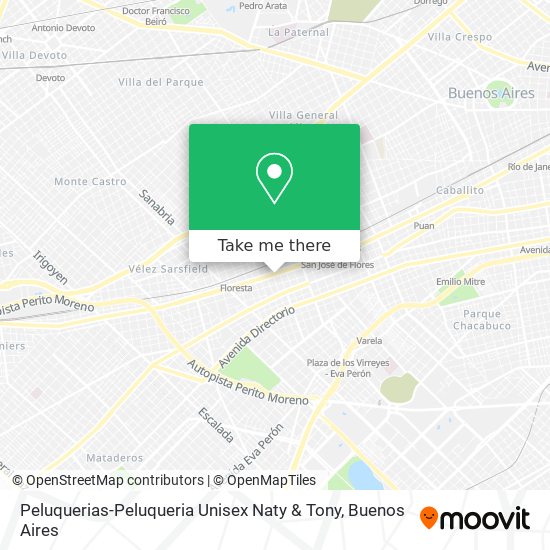 Mapa de Peluquerias-Peluqueria Unisex Naty & Tony