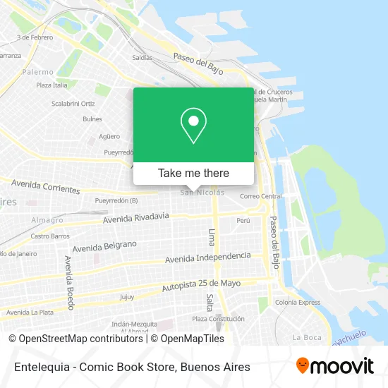 Entelequia - Comic Book Store map