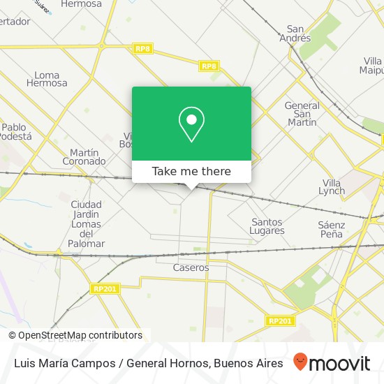 Mapa de Luis María Campos / General Hornos