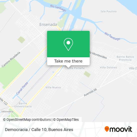 Democracia / Calle 10 map