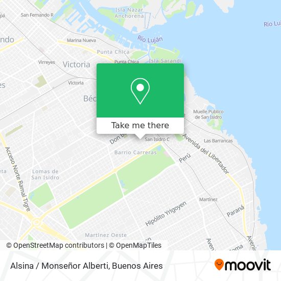Mapa de Alsina / Monseñor Alberti