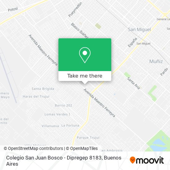 Colegio San Juan Bosco - Dipregep 8183 map