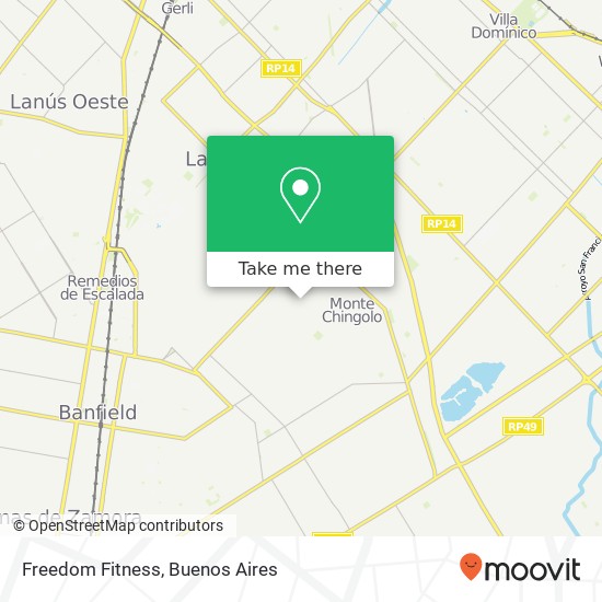 Mapa de Freedom Fitness