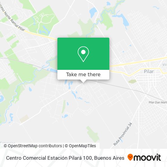 Mapa de Centro Comercial Estación Pilará 100