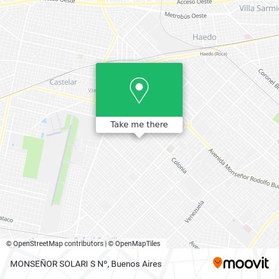 Mapa de MONSEÑOR SOLARI S Nº