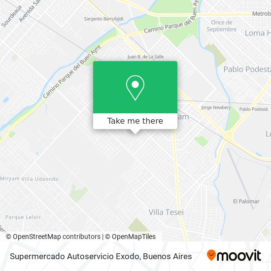 Mapa de Supermercado Autoservicio Exodo