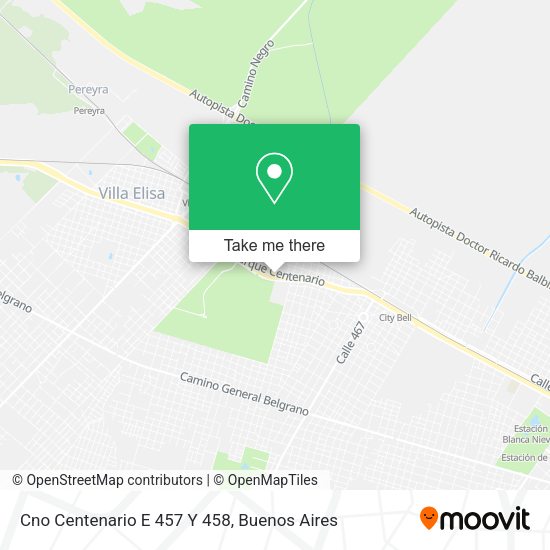 Cno Centenario E  457 Y 458 map