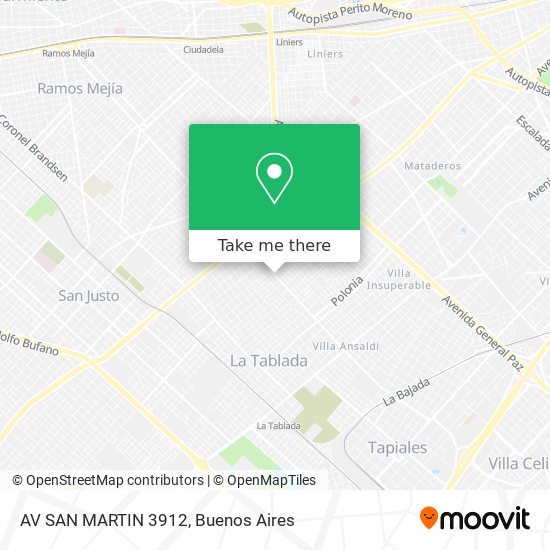 AV SAN MARTIN 3912 map