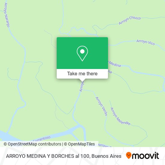 ARROYO MEDINA Y BORCHES al 100 map
