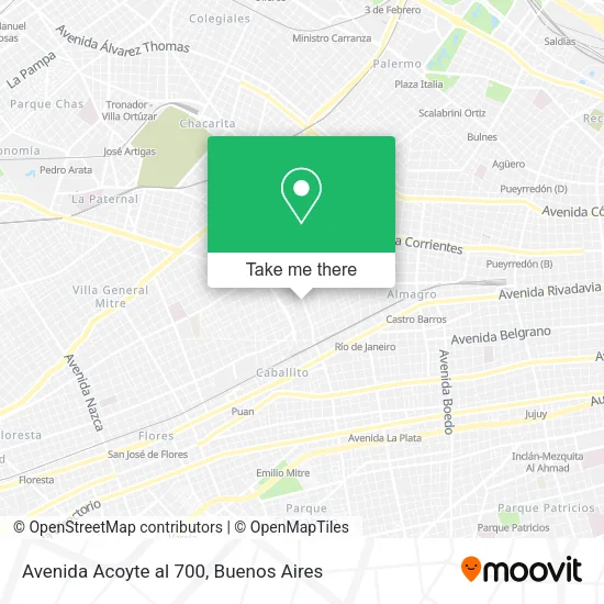 Avenida Acoyte al 700 map