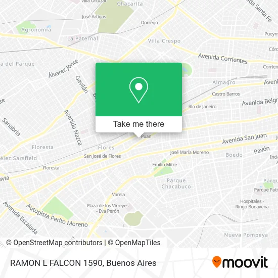 RAMON L  FALCON 1590 map
