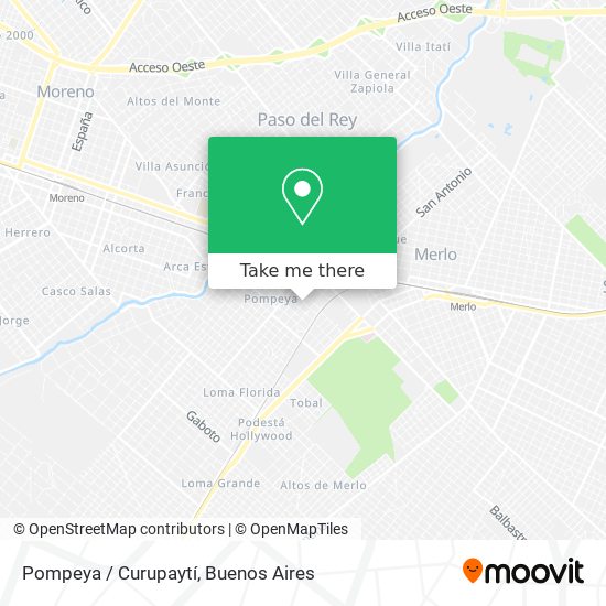 Pompeya / Curupaytí map