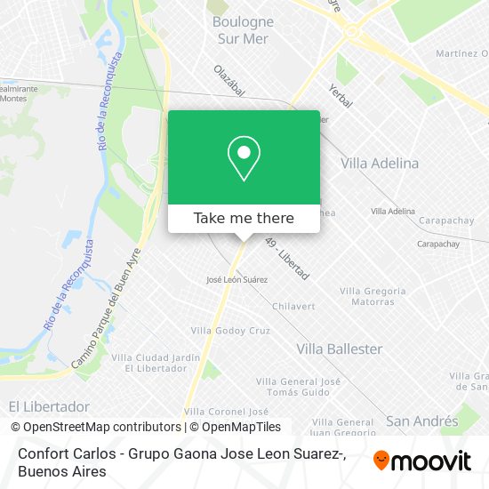 Confort Carlos - Grupo Gaona Jose Leon Suarez- map