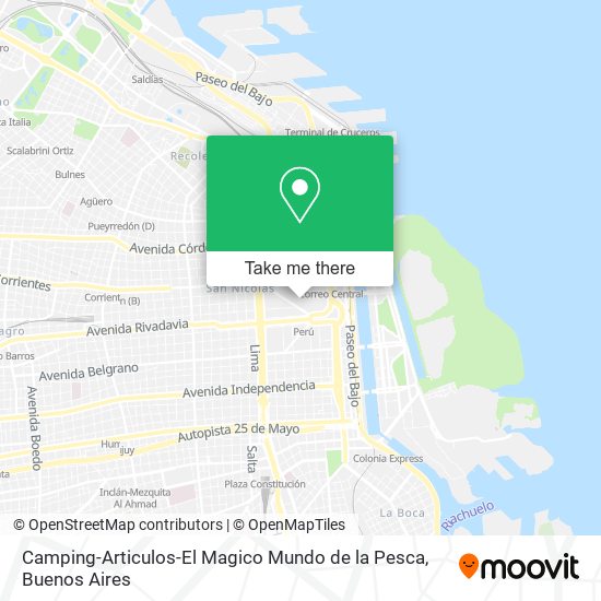 Camping-Articulos-El Magico Mundo de la Pesca map