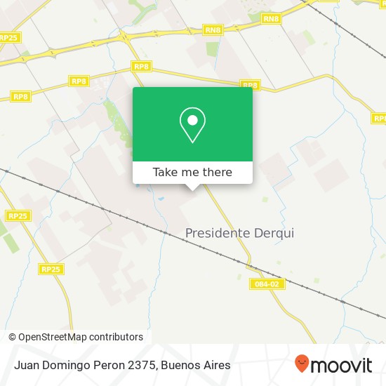 Juan Domingo Peron 2375 map