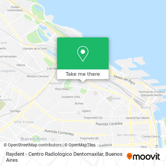 Raydent - Centro Radiologico Dentomaxilar map