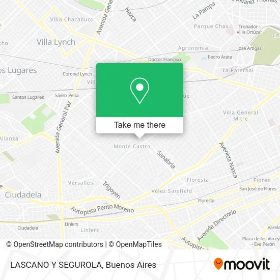 LASCANO Y SEGUROLA map