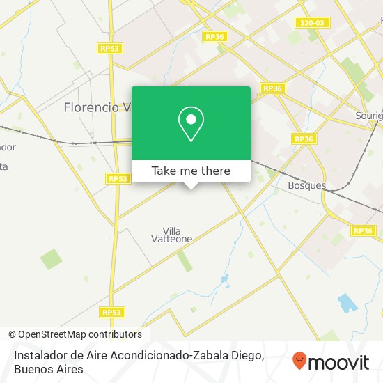 Instalador de Aire Acondicionado-Zabala Diego map