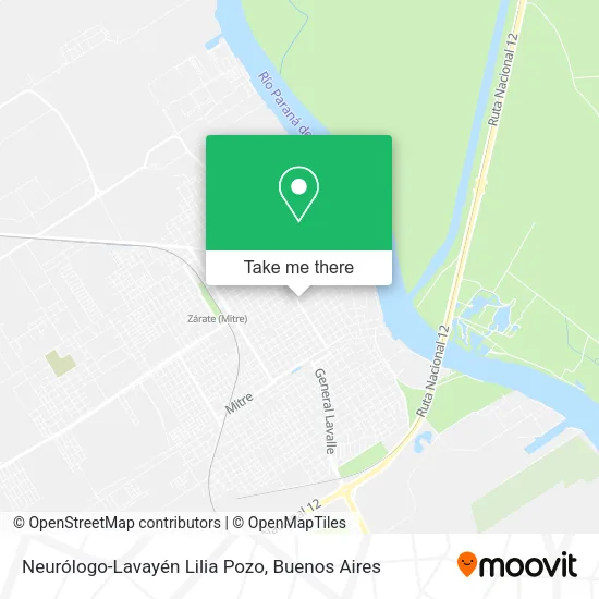 Neurólogo-Lavayén Lilia Pozo map