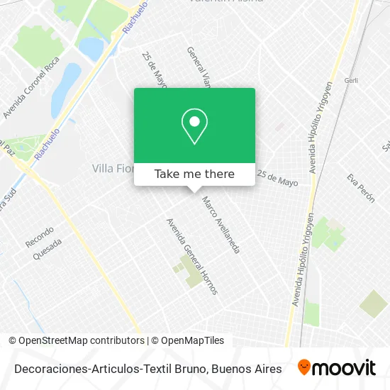 Mapa de Decoraciones-Articulos-Textil Bruno