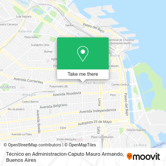 Mapa de Técnico en Administracion-Caputo Mauro Armando