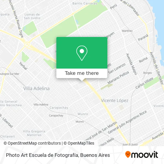 Mapa de Photo Art Escuela de Fotografía