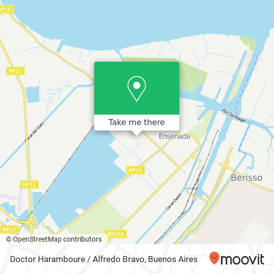 Mapa de Doctor Haramboure / Alfredo Bravo