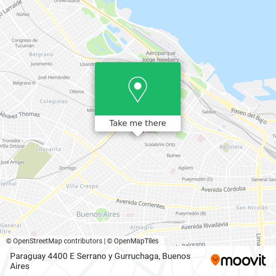 Mapa de Paraguay 4400 E Serrano y Gurruchaga