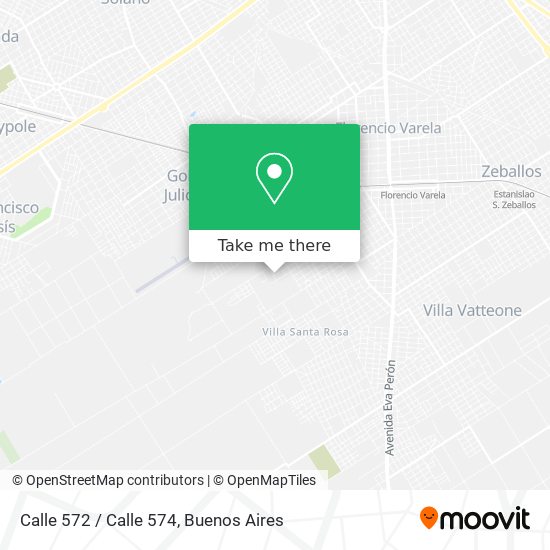 Mapa de Calle 572 / Calle 574