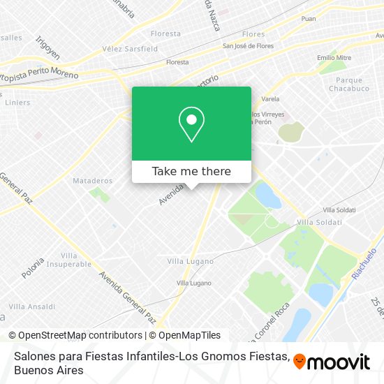 Mapa de Salones para Fiestas Infantiles-Los Gnomos Fiestas