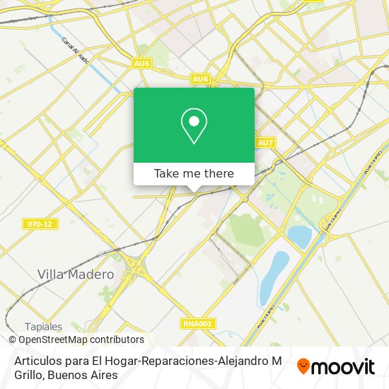 Mapa de Articulos para El Hogar-Reparaciones-Alejandro M Grillo