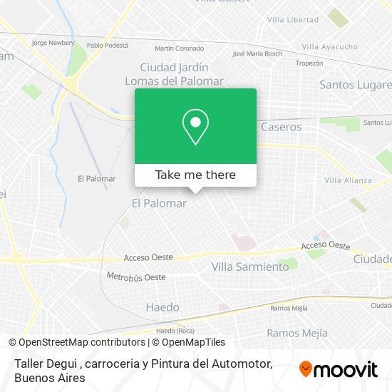 Taller Degui , carroceria y Pintura del Automotor map