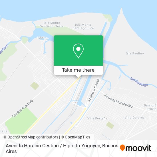 Avenida Horacio Cestino / Hipólito Yrigoyen map