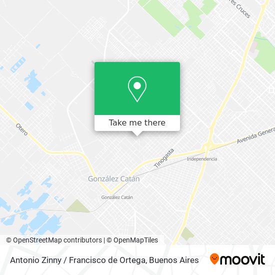 Mapa de Antonio Zinny / Francisco de Ortega