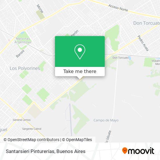 Mapa de Santarsieri Pinturerías