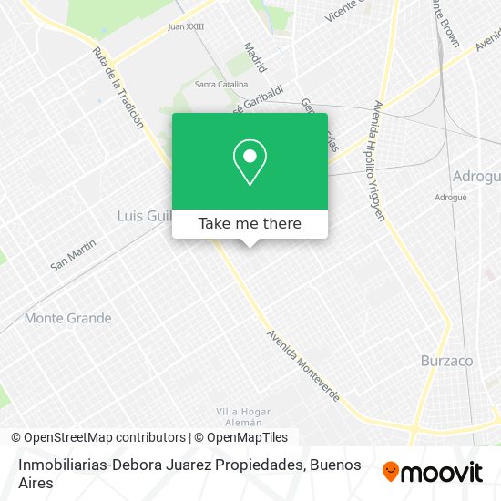 Inmobiliarias-Debora Juarez Propiedades map