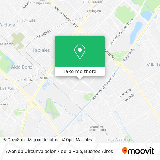 Mapa de Avenida Circunvalación / de la Pala