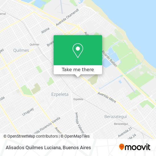 Alisados Quilmes Luciana map