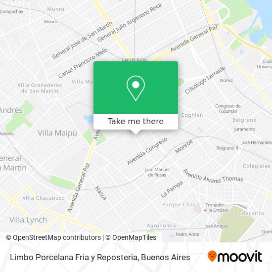 Limbo Porcelana Fria y Reposteria map