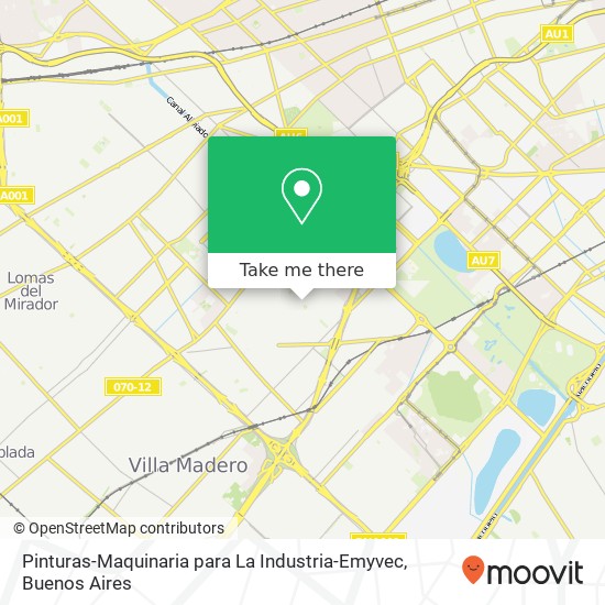 Pinturas-Maquinaria para La Industria-Emyvec map
