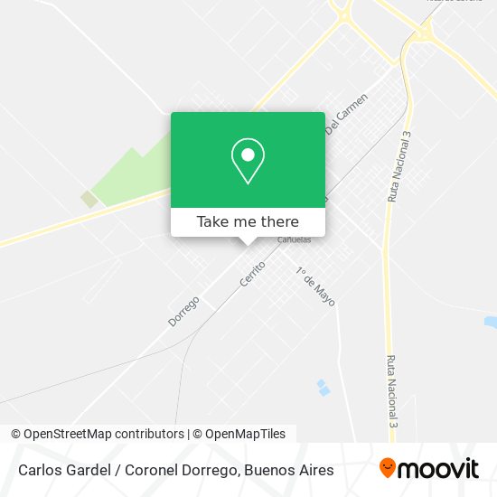 Mapa de Carlos Gardel / Coronel Dorrego