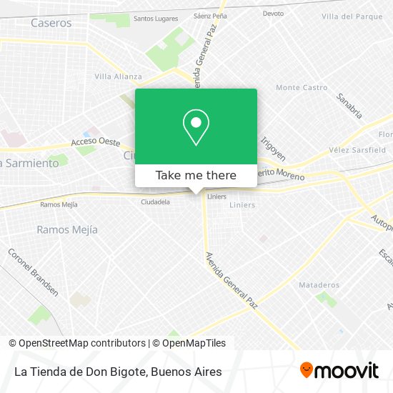 La Tienda de Don Bigote map