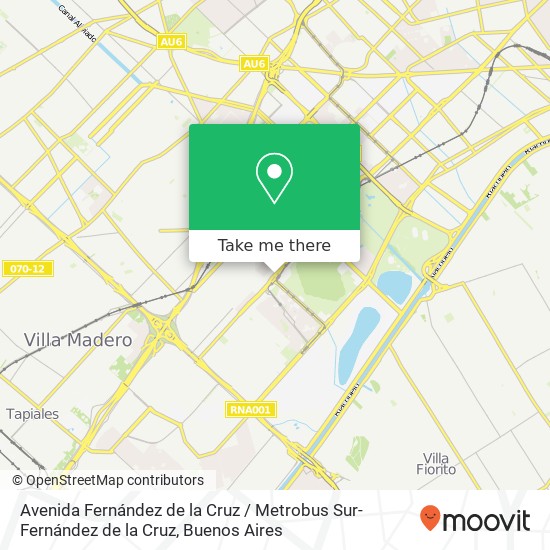 Avenida Fernández de la Cruz / Metrobus Sur-Fernández de la Cruz map