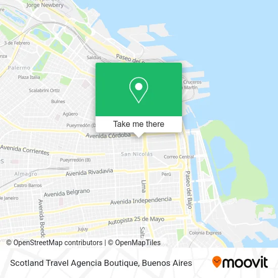 Mapa de Scotland Travel Agencia Boutique