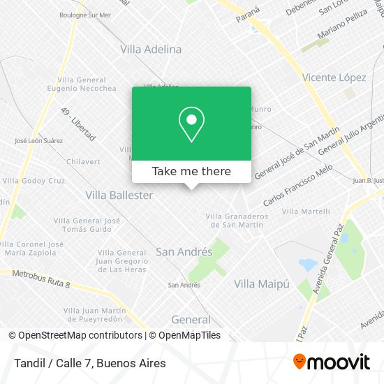 Tandil / Calle 7 map