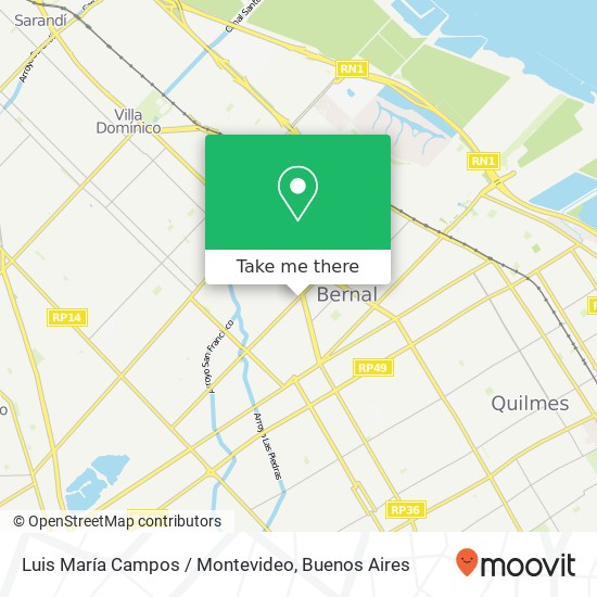 Mapa de Luis María Campos / Montevideo