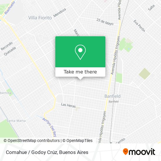 Mapa de Comahue / Godoy Crúz