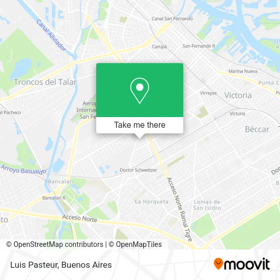 Luis Pasteur map